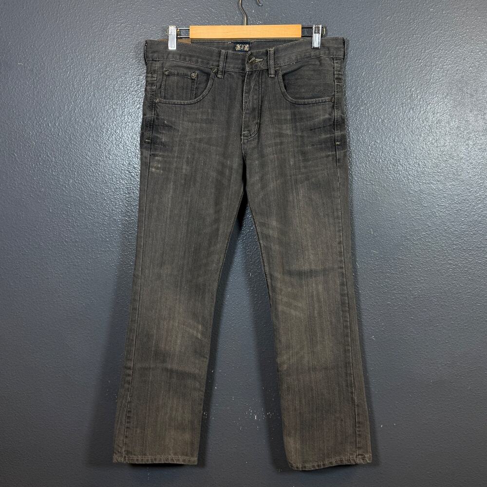 F.U.S.A.I. 32/30 men’s Gray denim jeans Y2K distressed baggy pants